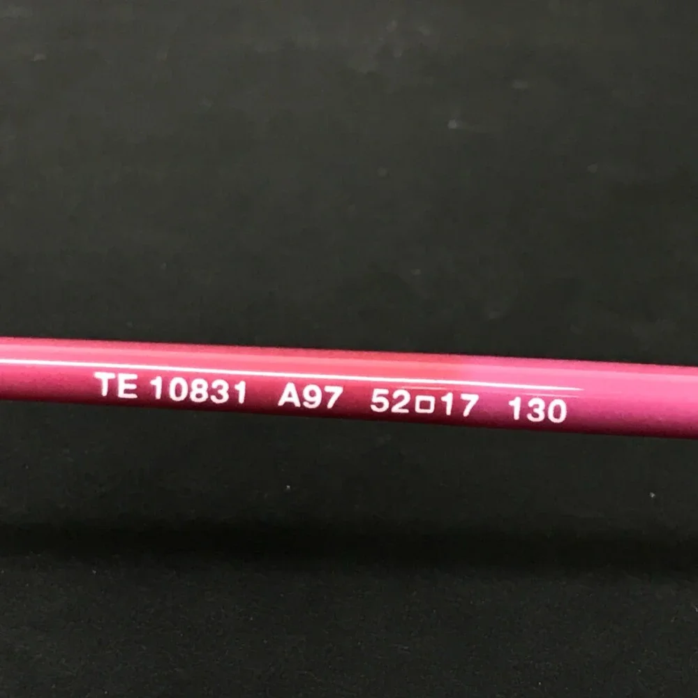 Trussardi Eyeglasses Frames TE 10831 A97 Pink Silver Rectangular 52-17-130